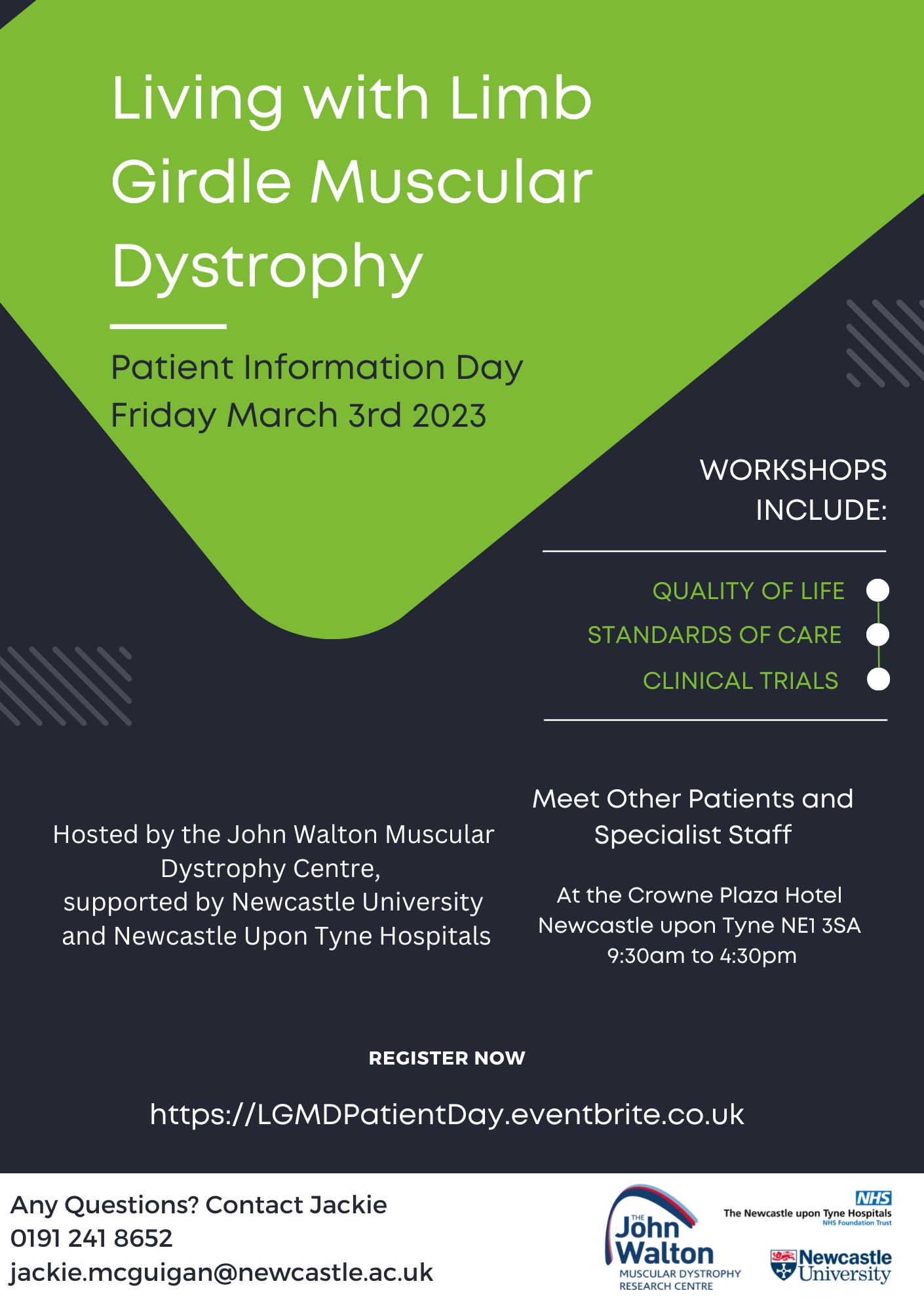 Patient Information Day for People living with Limb Girdle Muscular