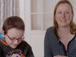 An image of Mathieu and his mother.