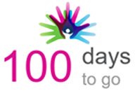 The image reads, '100 days to go' with the rare disease day logo.